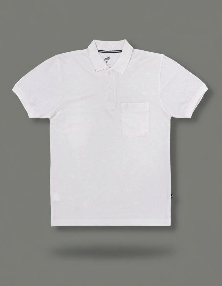 Mens Polo T-Shirts White